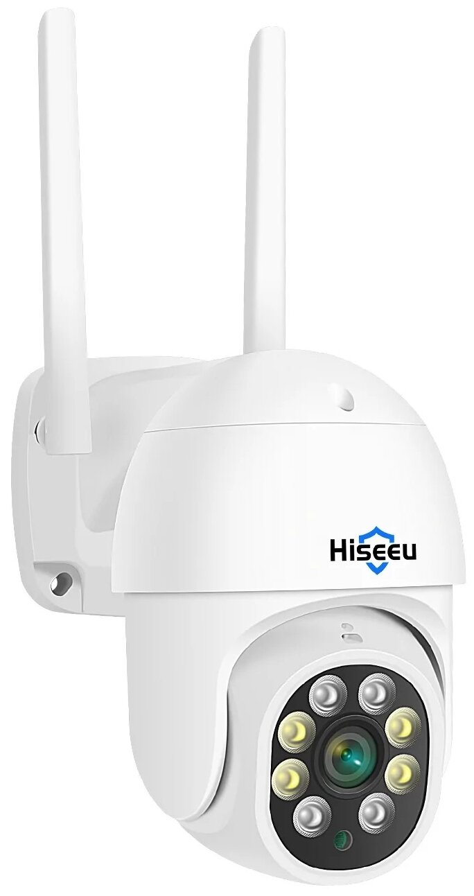 Уличная Поворотная камера видеонаблюдения Hiseeu на СИМ карте 4G 3MP +сим карта по России в подарок