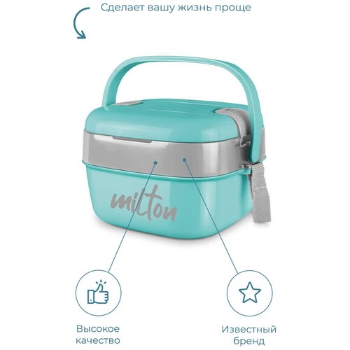 Термо ланч-бокс Milton Cubic Small Blue, 0,8 л