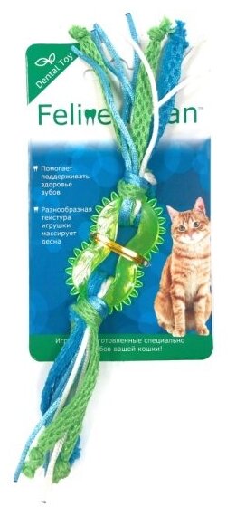 Feline Clean (Aromadog) прорезыватель для кошек "Колечко с лентами" - фотография № 7