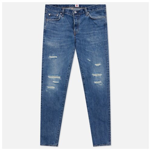 фото Мужские джинсы edwin regular tapered nihon menpu dark pure indigo rainbow selvage 13. синий , размер 30/32