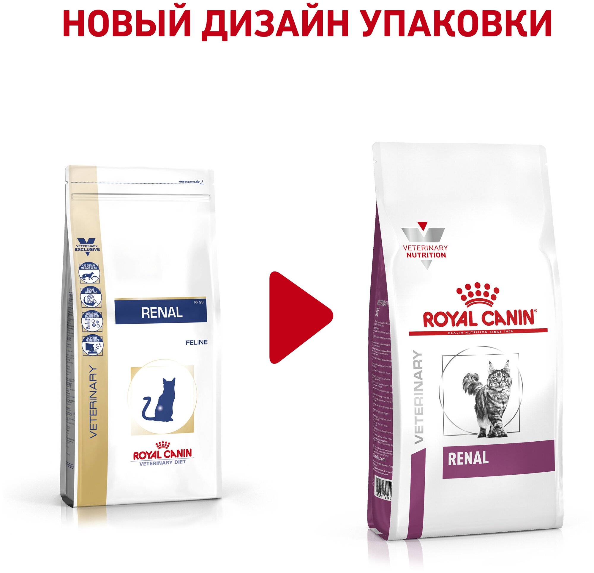 Корм Royal Canin Renal для кошек, для лечения почек, 2 кг - фотография № 2