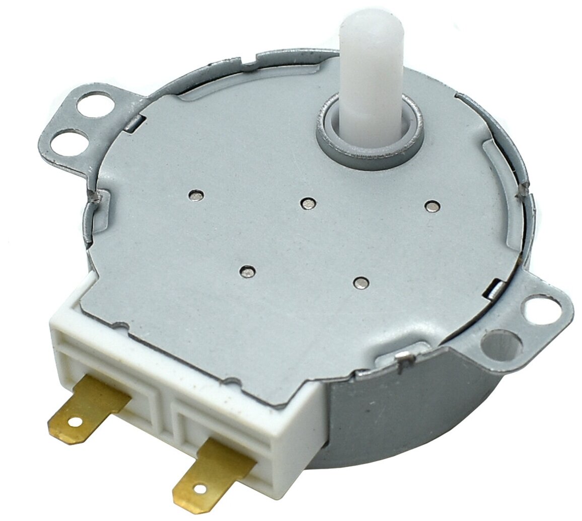 Двигатель вращения тарелки микроволновой печи, 220V, 4W, 5/6RPM, шток 14 мм