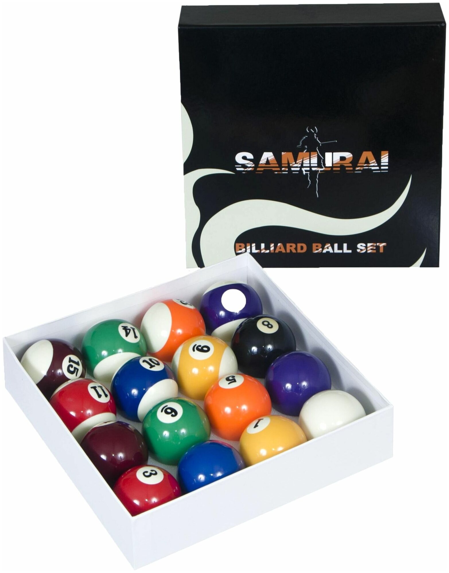 Комплект бильярдных шаров для американского пула Classic Samurai Top Quality 572 мм