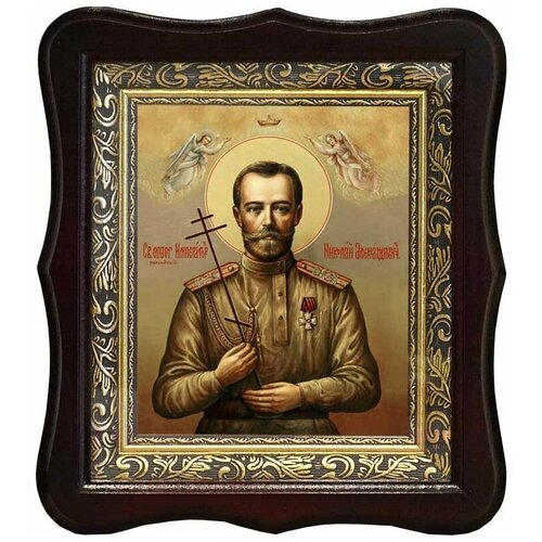 Николай II Святой Благочестивый царь-мученик. Икона на холсте. павел i святой царь мученик икона на холсте