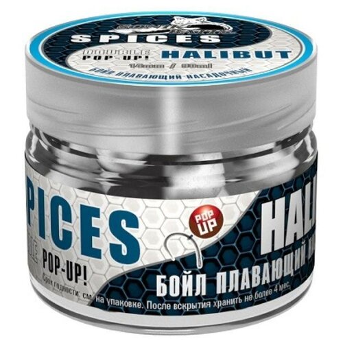 Бойлы насад. плав. двух цв. Sonik Baits SPICES-HALIBUT Fluo Pop-ups 14мм 90мл