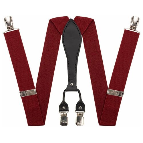фото Подтяжки для брюк широкие (3.5 см, 4 клипсы, красный) 54399 otokodesign
