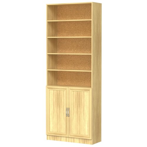 Шкаф распашной, гардероб, шкаф для одежды, книжный шкаф ШК 2/3 Полуоткрытый 80/210/32 см Дуб сонома