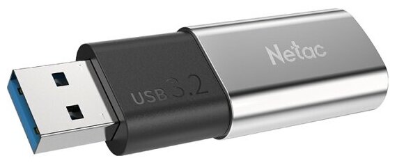 Флешка 128Gb Netac US2 metal USB 3.2 Solid State Flash Driveup to 530MB/450MB/s (NT03US2N-128G-32SL)