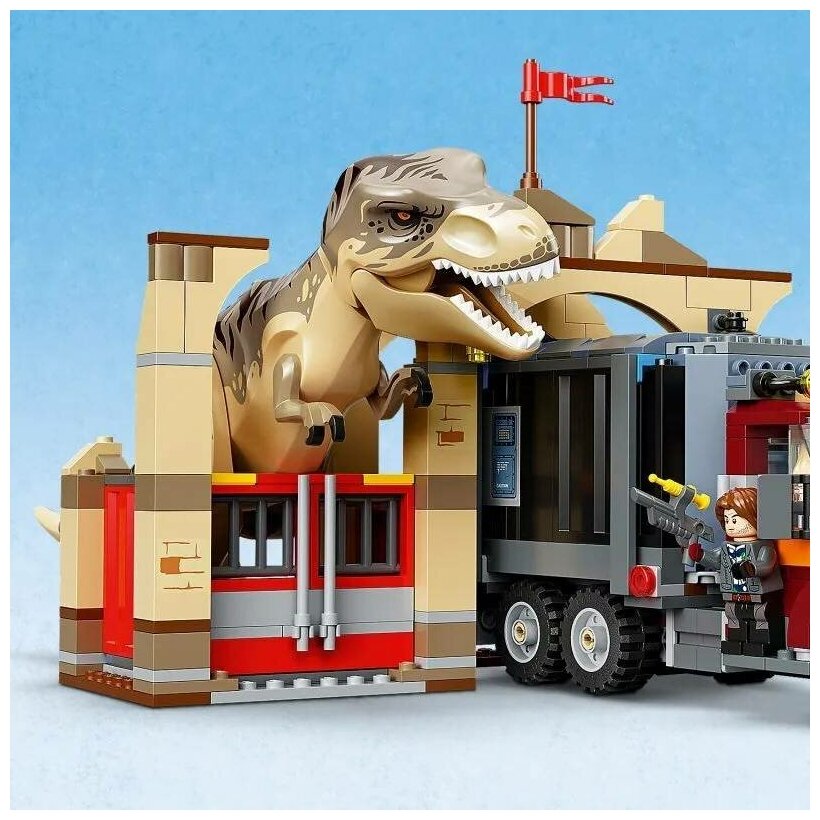 Конструктор LEGO Jurassic World "Побег атроцираптора и тираннозавра" 76948 - фото №11