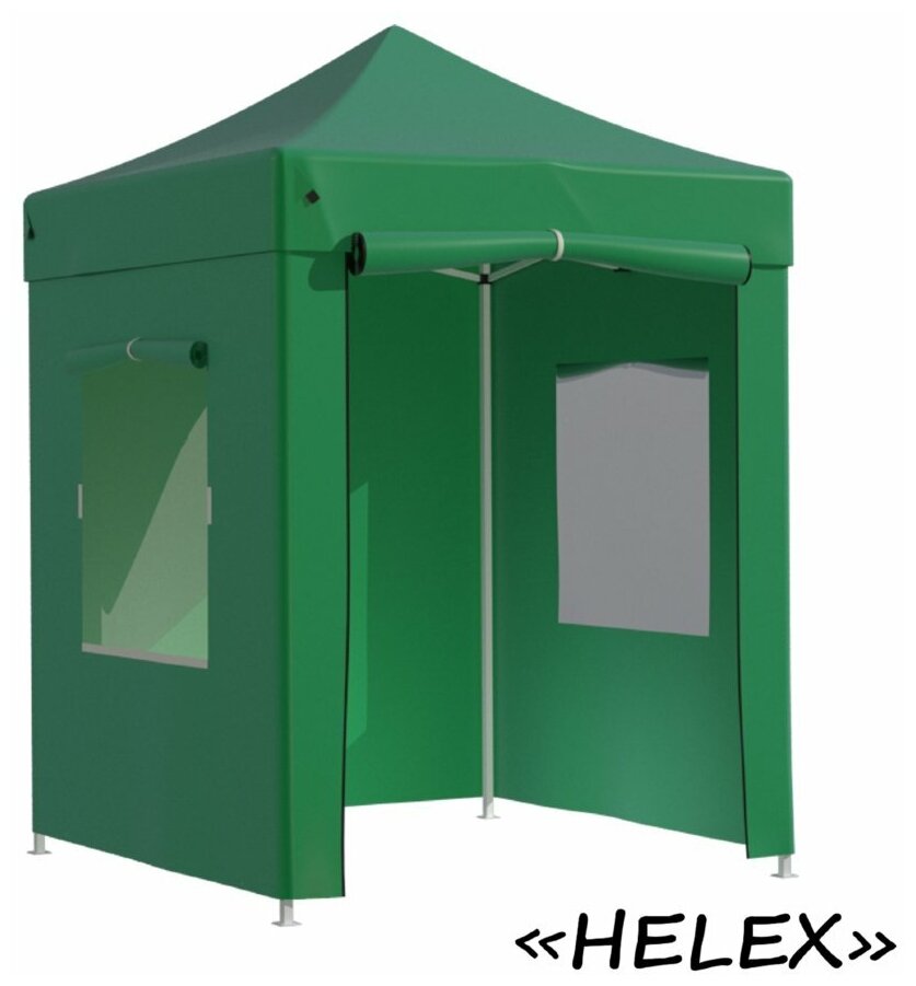 Helex Тент-шатер быстросборный Helex 4220 2х2х3м полиэстер зеленый - фотография № 11