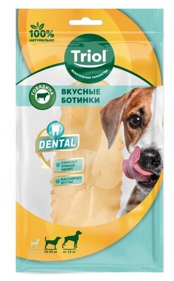 Лакомство для собак Triol Ботинок вкусный DENTAL, 13,5см, 25г (уп.1шт.)