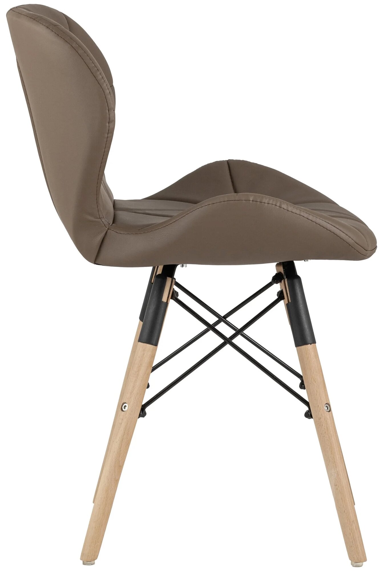 Комплект стульев STOOL GROUP Бон, массив дерева/искусственная кожа, 4 шт., цвет: коричневый - фотография № 5