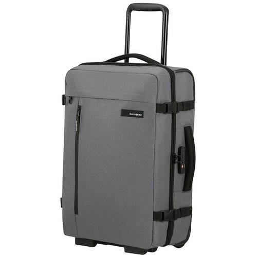 Сумка дорожная Samsonite, 40 л, 35х55х23 см, ручная кладь, фиксирующие ремни, опорные ножки, выдвижная ручка, черный