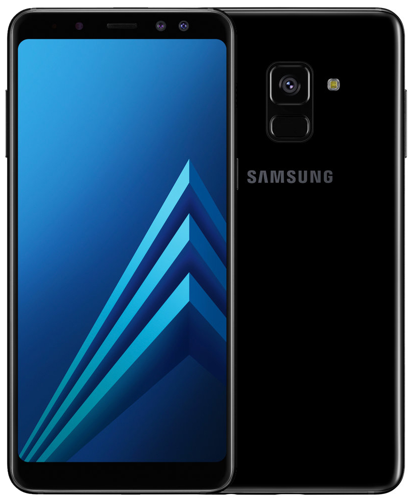 Смартфон Samsung Galaxy A8 (2018) 4/32 ГБ, Dual nano SIM, черный