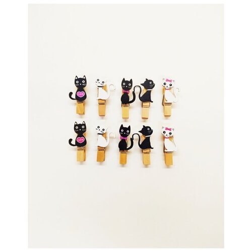 Прищепки декоративные Кошки 10 шт.