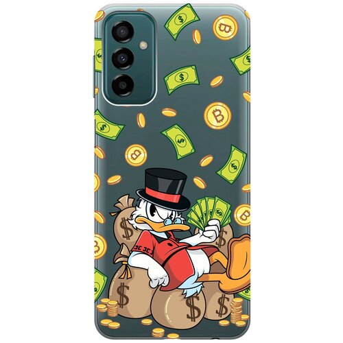 Силиконовый чехол с принтом Rich Scrooge для Samsung Galaxy M23 5G / Самсунг М23 5г силиконовый чехол с принтом rich scrooge для samsung galaxy a20s самсунг а20с