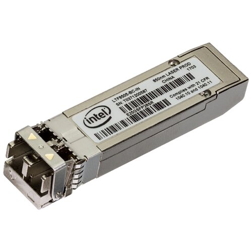 Трансивер Intel Трансивер Intel SFP28 Ethernet Оптика LC TX RX Максимальное расстояние 0.55км E25GSFP28SR 952293