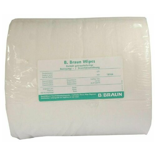 Купить Сменный блок сухих салфеток Б.Браун 100 штук (Размер 190 х 360 мм.), B.Braun, Бумажные салфетки