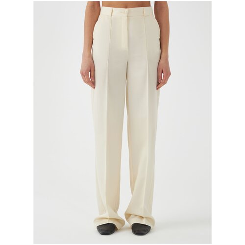 Брюки прямого кроя LESYANEBO молочный