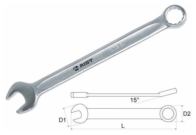Комбинированный ключ AIST - фото №2