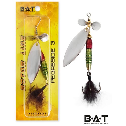 Блесна для рыбалки вертушка BAT HM PEGASSIDE 3 Size:70mm 14g