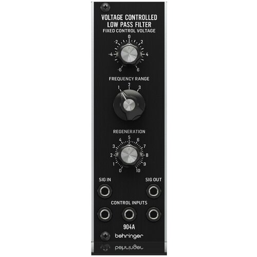 Модульный синтезатор Behringer 904A VOLTAGE CONTROLLED LOW PASS FILTER behringer filtamp module 1006 24 дб низкочастотный vcf и vca модуль для eurorack подлинное воспроизведение схемы серии 2500