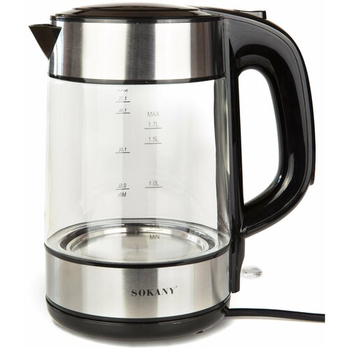 Электрический чайник SOKANY 1509 прозрачный 185000₽