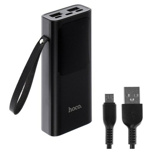 Внешний аккумулятор Hoco J4110000 мАчmicroUSBType-C - 2 А iP - 15 А 2 USB - 2 Ачерный 281400₽