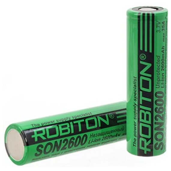 Аккумулятор Robiton 18650 2600 mAh 35A (Sony Li-ion)