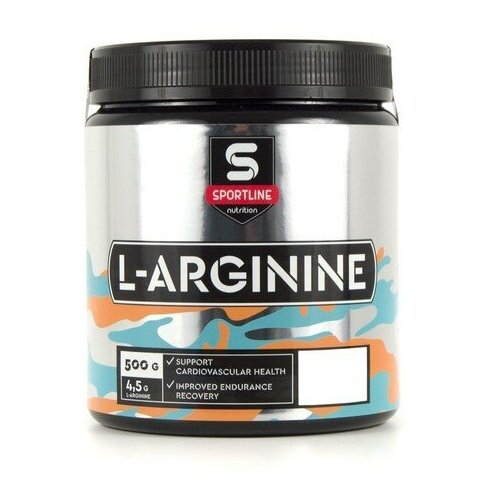 Аргинин SportLine Nutrition L-Arginine, Мандарин, спортивное питание, 500 г