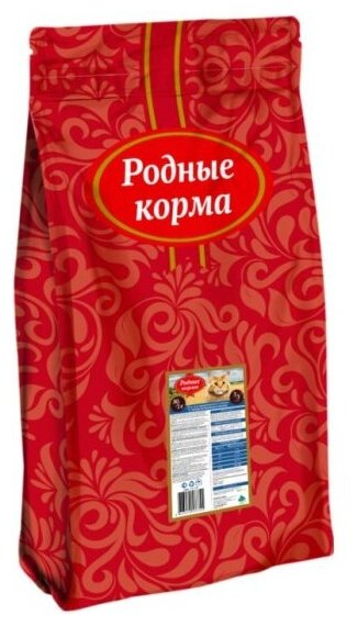 Корм сухой Родные Корма 30/14 3/5 пуда для взрослых стерилизованных кошек 10 кг