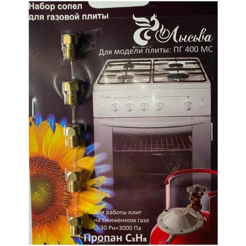 Жиклеры для газовой плиты Лысьва ПГ 400 МС латунь 27500₽