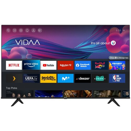 Телевизор LED Hisense 65 65A6BG черный 4K Ultra HD 60Hz DVB-T DVB-T2 DVB-C DVB-S DVB-S2 WiFi Smart TV RUS 7560000₽