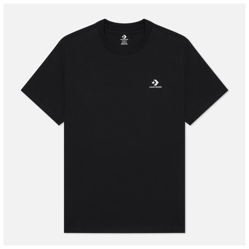 Мужская футболка Converse Embroidered Star Chevron чёрный , Размер S черного цвета
