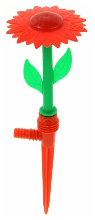 фото Greengo Распылитель-дождеватель, 29 см, пика, штуцер под шланг, пластик, цвет микс, «Цветочек»