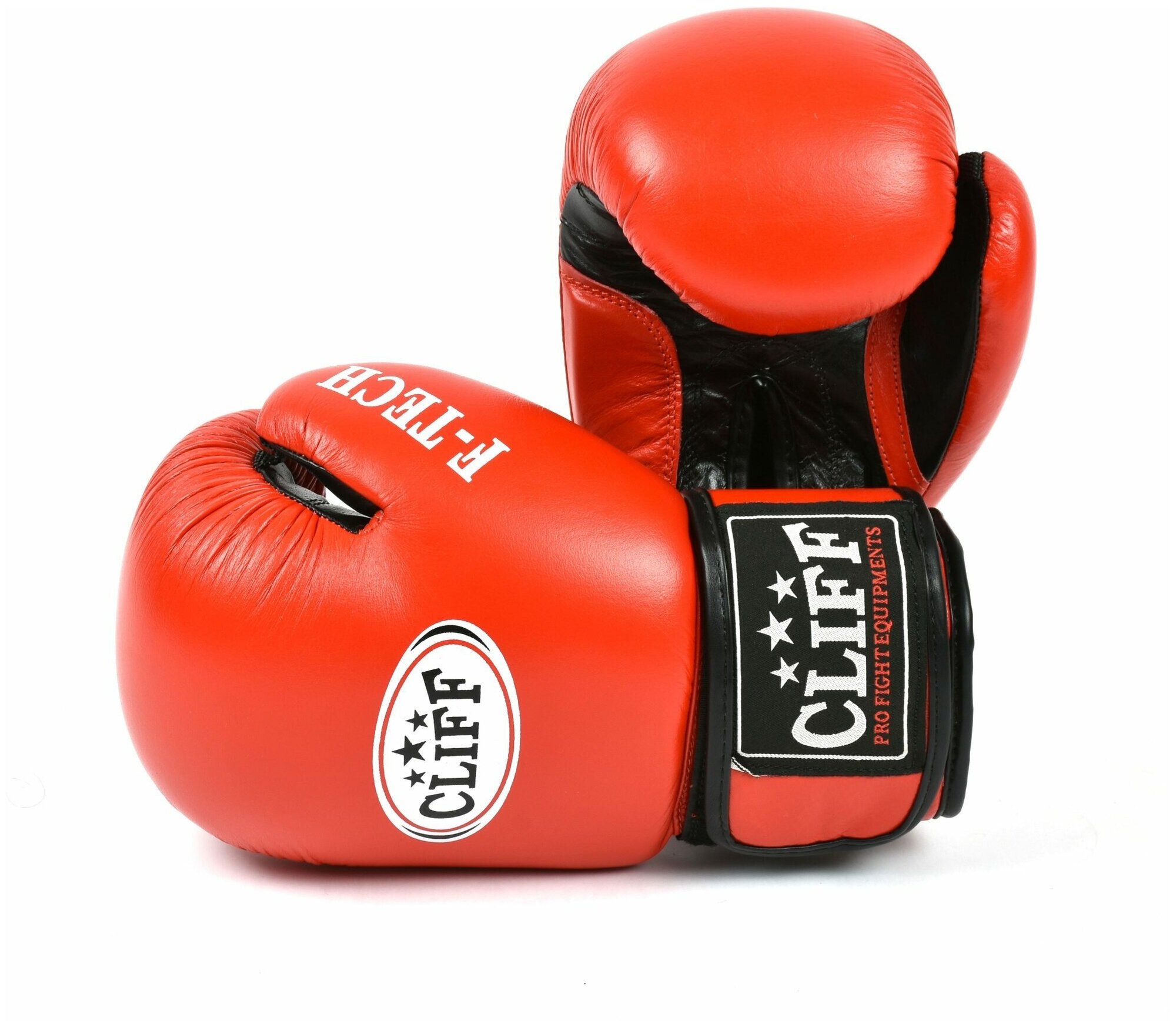 Перчатки боксёрские CLIFF F.TECH, кожа, 8 унций, красные