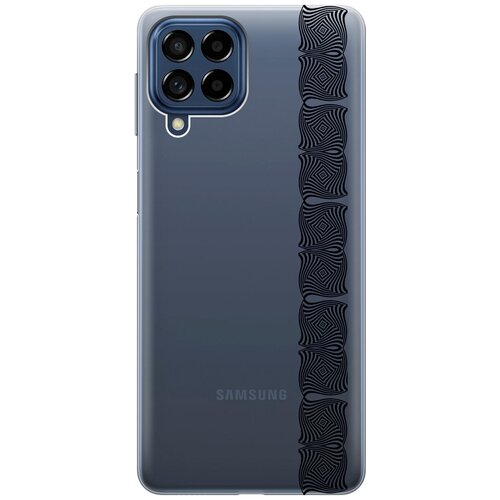 Силиконовый чехол с принтом Illusions (Line) для Samsung Galaxy M53 5G / Самсунг М53 5г силиконовый чехол на samsung galaxy m53 5g самсунг м53 5г с 3d принтом avo love прозрачный