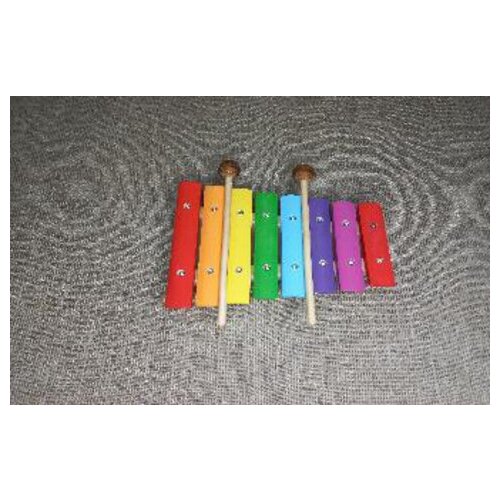 MD-KSC-8P Ксилофон 8 нот, с резонатором, цветной, Музыка Детям