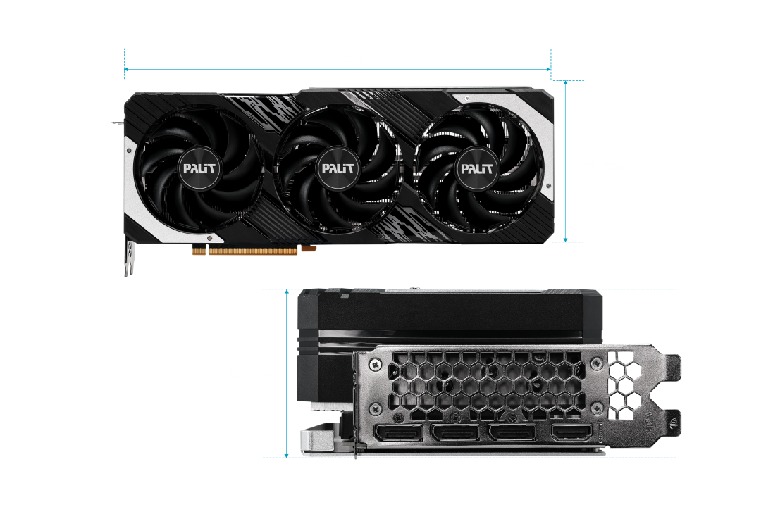 Видеокарта Palit PA-RTX4080 GAMINGPRO OC 16384 МБ, RET (ned4080t19t2-1032a) - фото №12