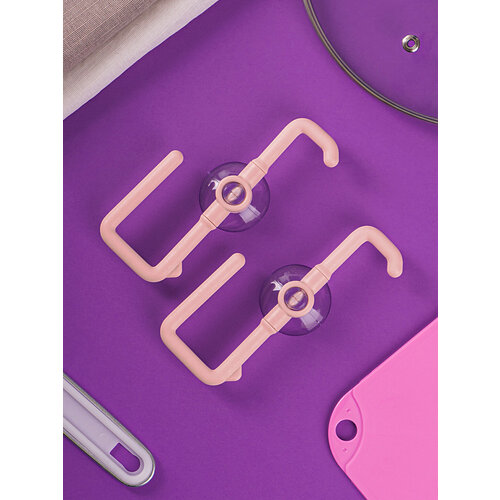 Набор крючков держателей на присосках 2 шт 15,6*5,1*2 см, MZ-3503