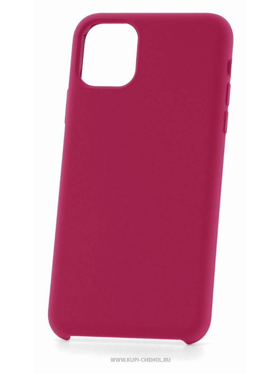Чехол для iPhone 11 Pro Max Derbi Slim Silicone-2 малиновый