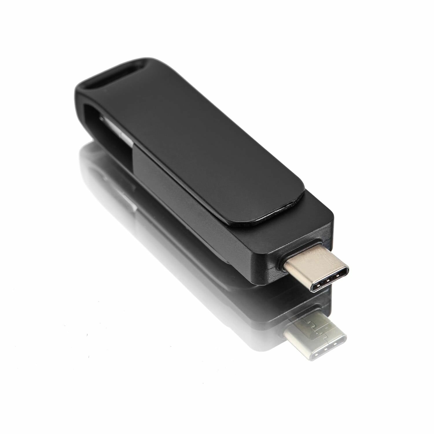 USB флешка, USB flash-накопитель, Флешка Ultra 3 в 1 (USB + micro USB + Type-C), 16 ГБ, черная, арт. F38 10шт