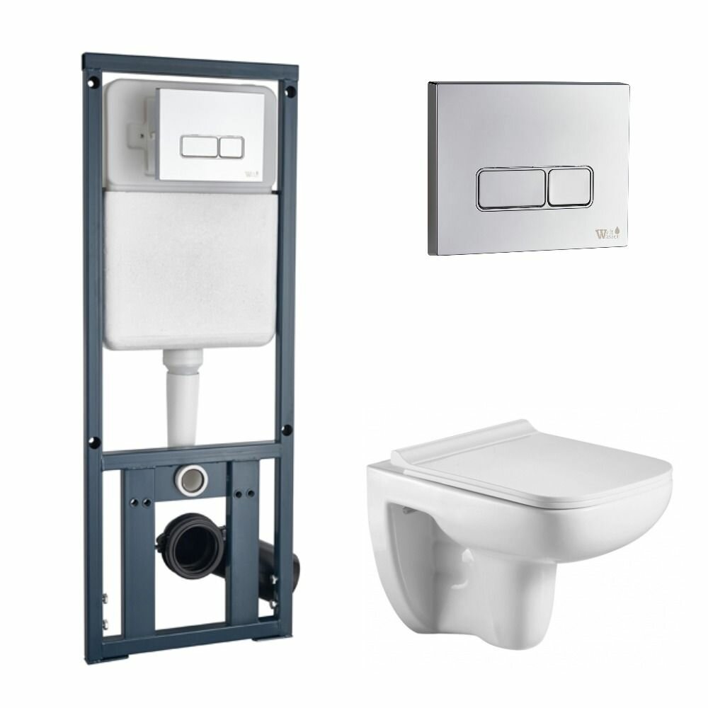 фото Унитаз с инсталляцией WeltWasser MARBERG 410 + KEHLBACH 004 GL-WT + MAR 410 SE