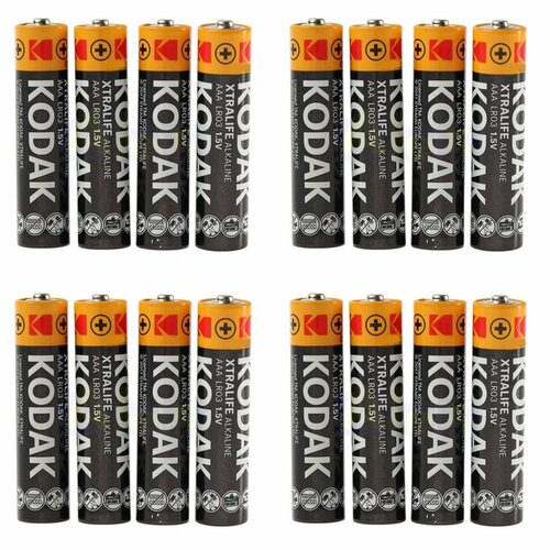 Батарейка Kodak Alkaline (мизинчиковые), AAA/LR03, 16 шт.