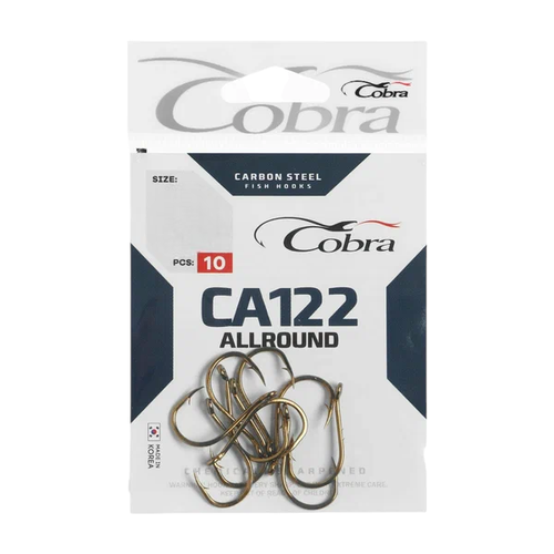 cobra allround ca122 2 г 10 шт 006 Крючки Cobra OKIAMI сер. CA122 разм. 004 10шт