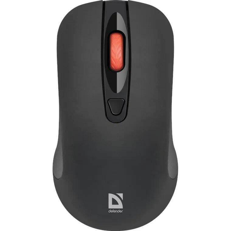 Мышь Defender Nexus MS-195 черный,4 кнопки,800-1600 dpi беспроводная оптическая
