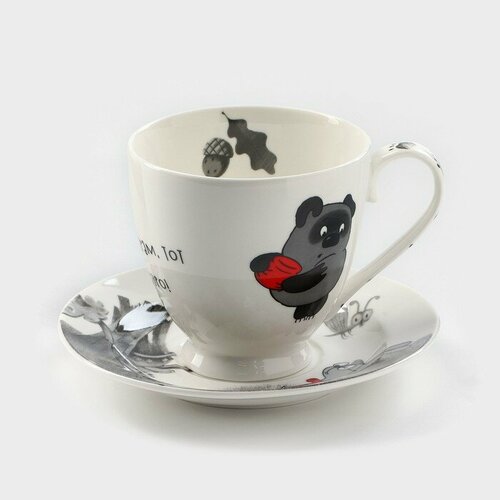 Quinsberry Чайная пара «Винни Пух», кружка 440 мл, фарфор