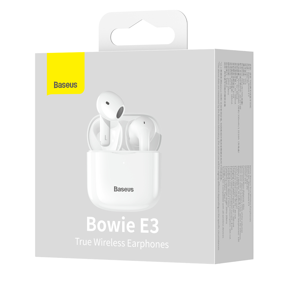 Наушники беспроводные Baseus Bowie E3 (NGTW080202) белый — фото 14