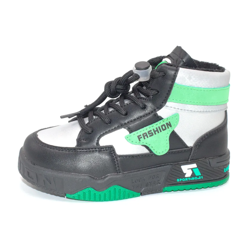 фото Ботинки, размер 29, серебряный, черный нет