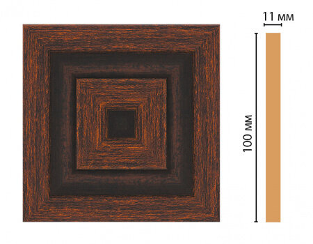 Вставка Цветная Decomaster D205-966 В100хШ100хД11 мм / Декомастер.